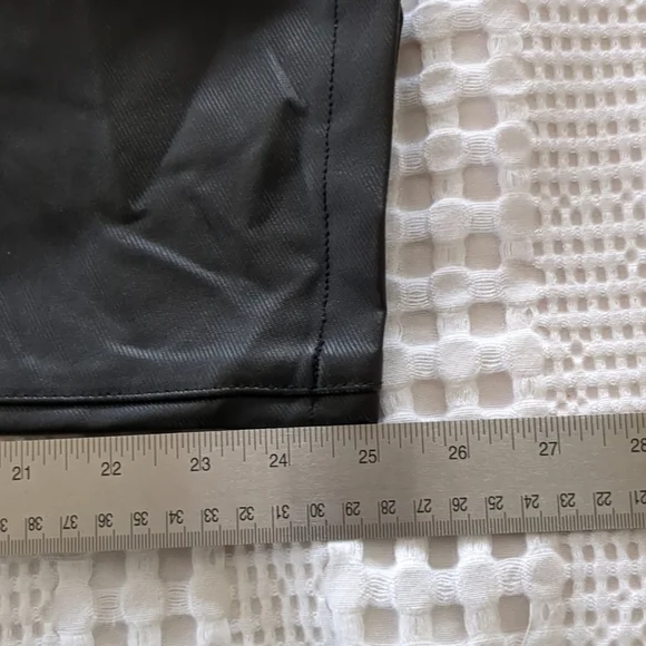 Betabrand Faux Leather Pants Medium Black 31X25 - Picture 10 of 14